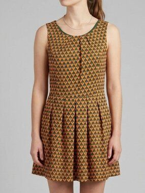 Papillon Geometric Pattern Skater Dress